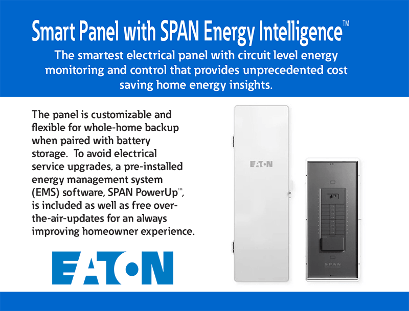 Eaton Smart Panel with Span Energy Intelligence - June 2026