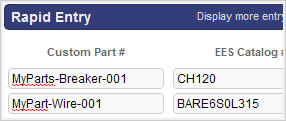Custom Part Numbers Elliott Accounts Snapshot