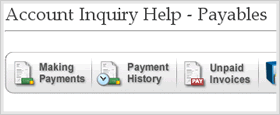 Account Payables Help Menu