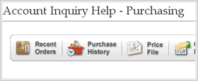 Account Purchases Help Menu