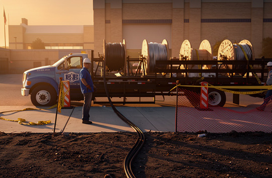 Elliott Electric Supply loads jobsite trailers with your inventory supplies