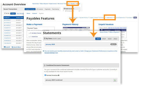 Check monthly statements on your account.