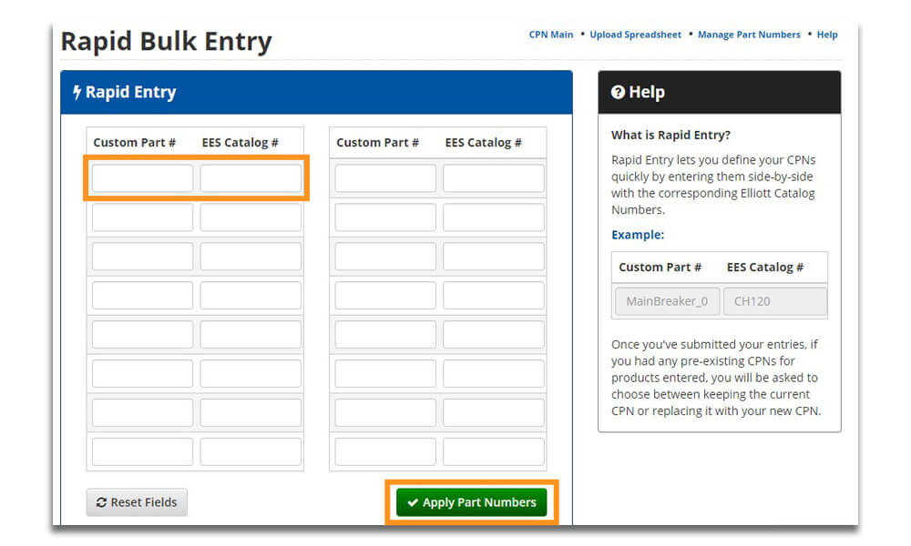 Rapid entry with CPNs