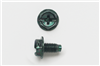 1032X38GGSJ - 10-32 X 3/8 HWH SL/PH Combo Green Ground Screw - Peco Fasteners