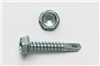 10X12HTJ - #10 X 1/2 HWH Unslot Type 3 Self Drill Screw Zinc - Peco Fasteners