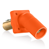 16R27U0 - 16 Series Male 45 Degree Panel Rec Orange - Leviton
