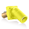 16R27UY - 16 Series Male 45 Degree Panel Rec Yellow - Leviton