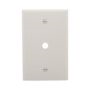 2028WB0X - Wallplate 1G W/.375" Hole Thermoset Mid WH - Eaton