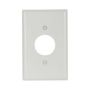 2031WB0X - Wallplate 1G SGL Recp Thermoset Mid WH - Eaton Wiring Devices