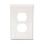 2032WB0X - Wallplate 1G Dup Recp Thermoset Mid WH - Eaton
