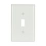 2034W - Wallplate 1G Toggle Thermoset Mid WH - Eaton