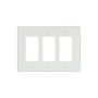 2063W - Wallplate 3G Decorator Thermoset Mid WH - Eaton Wiring Devices