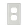 2132W - Wallplate 1G Duplex Recp Thermoset STD WH - Eaton
