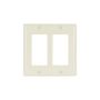 2152A - Wallplate 2G Decorator Thermoset STD Al - Eaton Wiring Devices