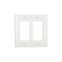2152WB0X - Wallplate 2G Decorator Thermoset STD WH - Eaton