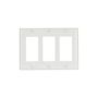 2163WB0X - Wallplate 3G Decorator Thermoset STD WH - Eaton