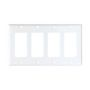 2164W - Wallplate 4G Decorator Thermoset STD WH - Eaton Wiring Devices