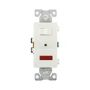 277W - Switch Duplex Comb SP/PL 15A 120V WH - Eaton
