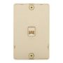 35214V - Jack Wall Phone Box Mount 4 Cond Iv - Eaton