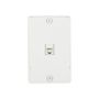 35214W - Jack Wall Phone Box Mount 4 Cond WH - Eaton