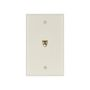 35324LA - Phone Jack Single Flush Mount 4COND STD Ul La - Eaton