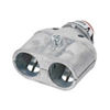 3838ASP - 14/2 10/3 Ins Double Barrel Snap-In Connector - Bridgeport