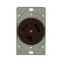 38B - Recp SGL Flush 30A 125/250V 3P3W STR BR - Eaton Wiring Devices