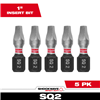 48324605 - Shockwave Impact Square Recess #2 Insert Bits 5PK - Milwaukee®