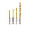 48894644 - 4PC Shockwave Red Helix Titanium Drill Bit Set - Milwaukee®