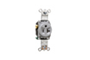 5361GRY - SGL Recp 20A 125V S+B Wire Gy - Legrand-Pass & Seymour