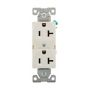 5362W - Recp Dup 20A 125V 2P3W Const Grade B&S WH - Eaton