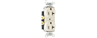 5362W - Duplex Recp 20A 125V S+B Wire WH - Legrand-Pass & Seymour