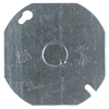 54C6 - 4" FLT Oct CVR W/1/2 Ko - Steel City