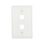 5520WMSP - Wallplate 2 Port Modular Midsize WH - Eaton Wiring Devices
