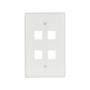 5540WMSP - Wallplate 4 Port Modular Midsize WH - Eaton Wiring Devices