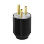 5666N - Plug 15A 250V 2P3W STR Autogrip BW - Eaton