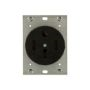 5754N - Recp Single Flush 50A 125/250V 3P4W STR BK - Eaton