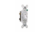663WG - SW 3W Ac 15A 120V GRD Terminals WH - Legrand-Pass & Seymour