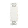 7729WB0X - Switch Deco Combo 3-SP 15A 120/277V Comfeed WH - Eaton
