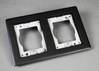827TCALBK - 2G Carpet & Tile Flange - BLK - Wiremold