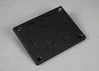 828RTCALBK - Rect Dup Recept Cover Alum BLK - Wiremold