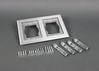 828TCAL - 2G Alum CPT & Tile Flange - Wiremold