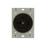 8450N - Recp Single 50A 250V 3PH 3P4W STR BK - Eaton