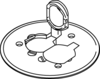 895PBRN - Round Dup Recept CPT Cover Poly BRN - Legrand-Wiremold