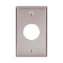 93091 - Wallplate 1G Single Recp 1.406" Hole STD SS - Eaton Wiring Devices