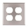 93102B0X1 - Wallplate 2G Duplex Receptacle STD SS - Eaton