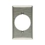 93221 - Wallplate 1G Single Recp 2.1563" Hole STD SS - Eaton Wiring Devices