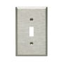 93971B0X - Wallplate 1G Toggle Receptacle Mid SS - Eaton