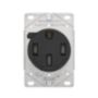 AH1258BKF - Recp Single Flush 50A 125/250V 3P4W STR BK - Eaton