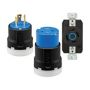 AHCL620P - CCL Plug 20A 250V 2P3W BL&BK - Eaton